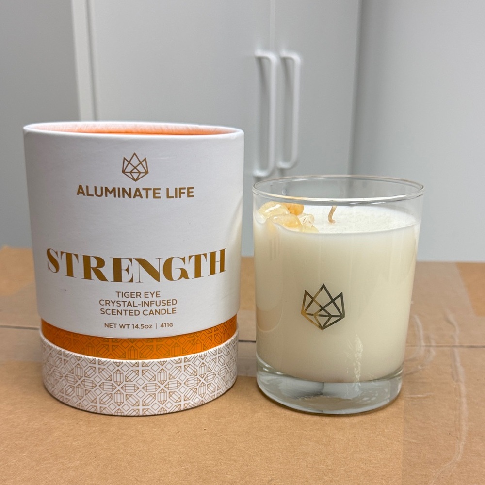 Strength Scented Candle - Cream and Orange